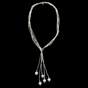 Elegant Silver Heart Necklace
